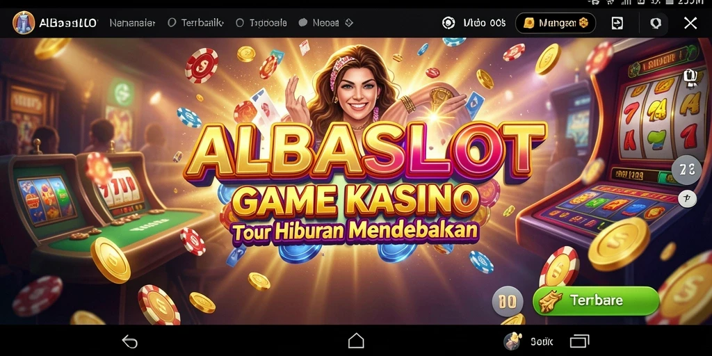 Screenshot utama ALBASLOT menampilkan gameplay Kasino yang seru dan memikat.
