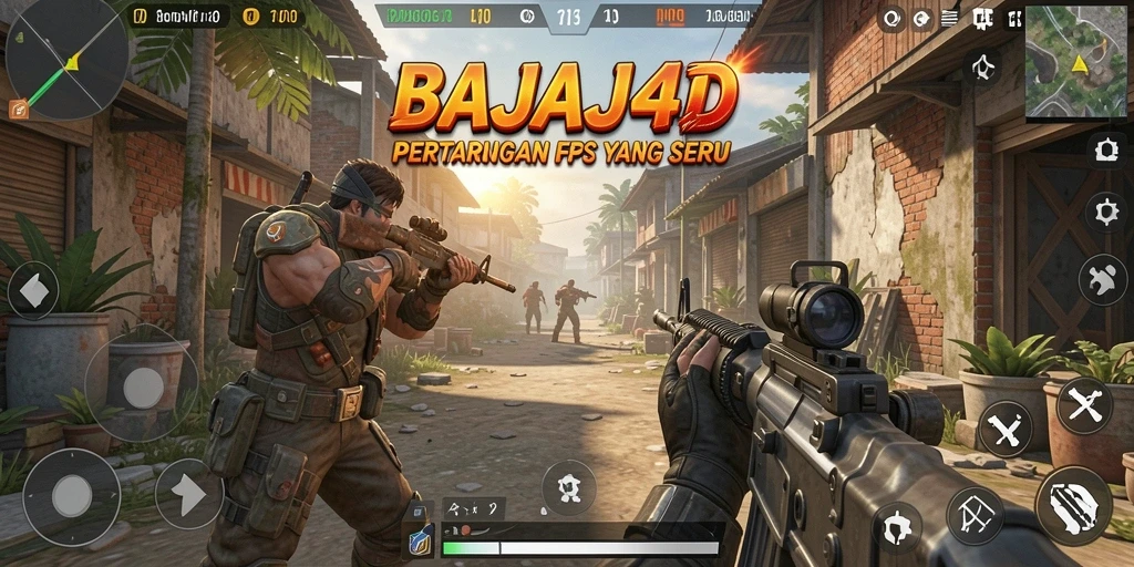 Screenshot gameplay BAJAJ4D menampilkan pertempuran intens dan grafis realistis.