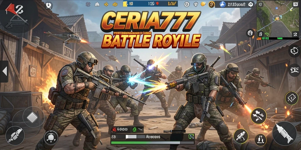Tampilkan aksi seru dalam game Battle Royale CERIA777.