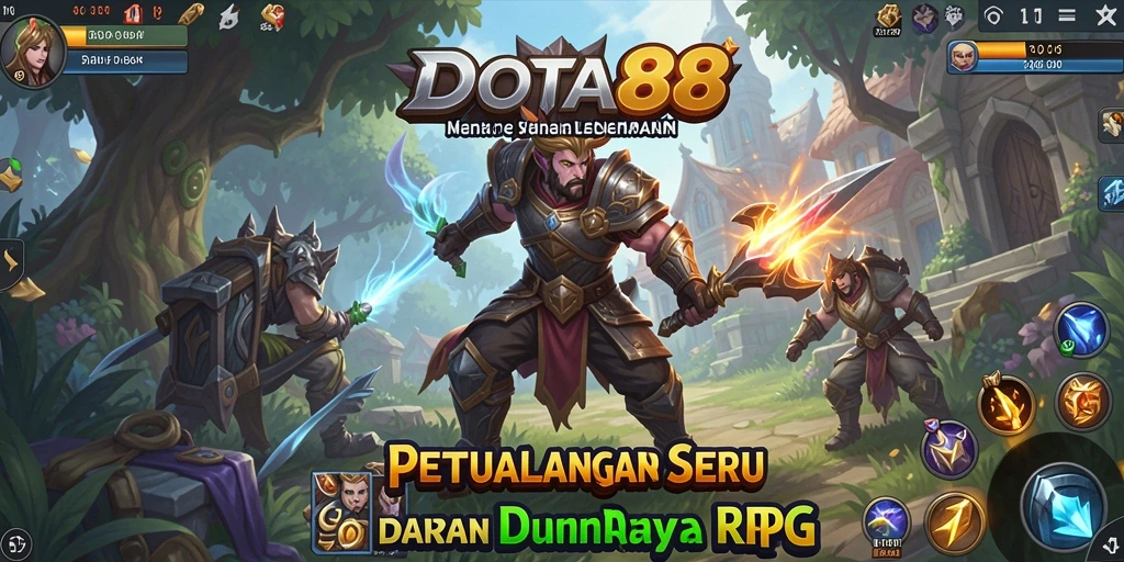 Tangkapan layar gameplay DOTA88 yang menunjukkan seru dan menantangnya pertempuran RPG.