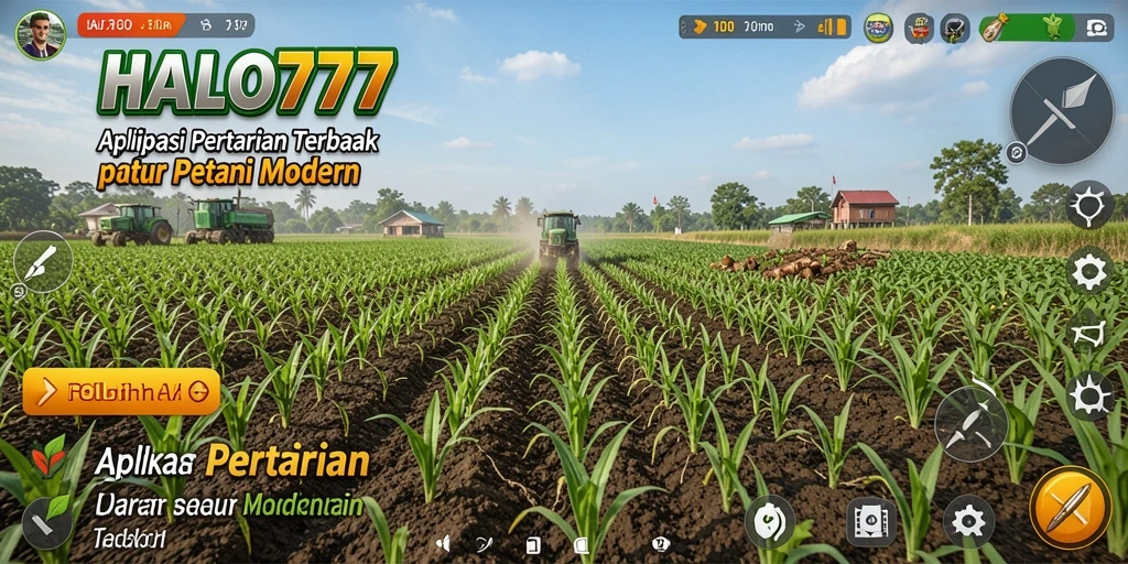 Screenshot gameplay HALO777 dengan aktivitas bertani yang menyenangkan.
