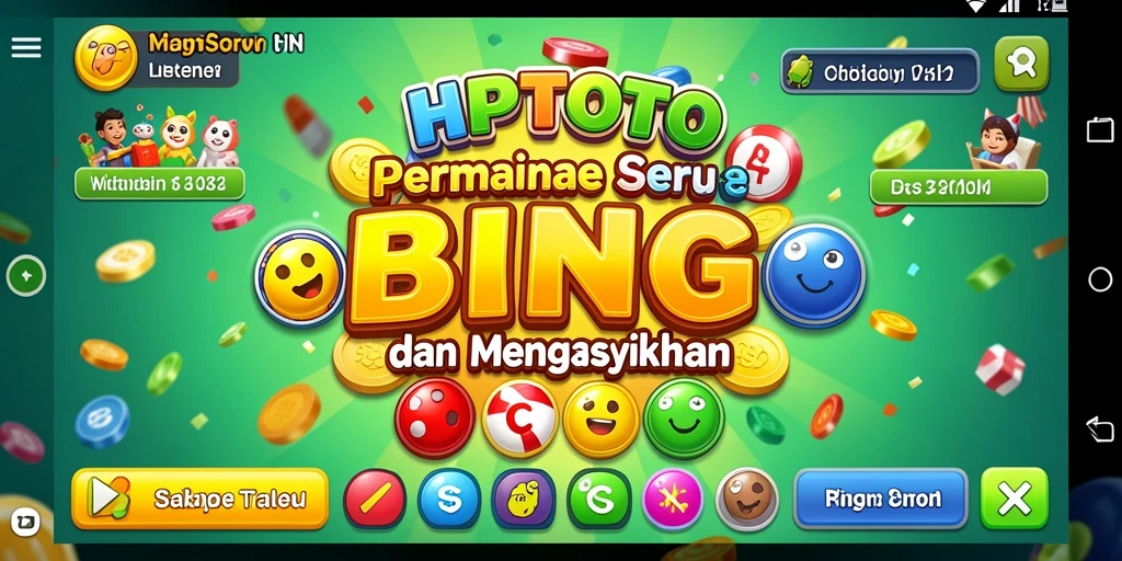 Tangkapan layar utama HPTOTO menampilkan aksi seru permainan Bingo.