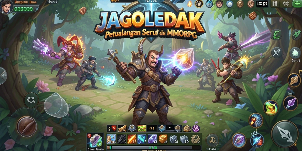 Screenshot utama JAGOLEDAK menampilkan aksi seru di dunia MMORPG.