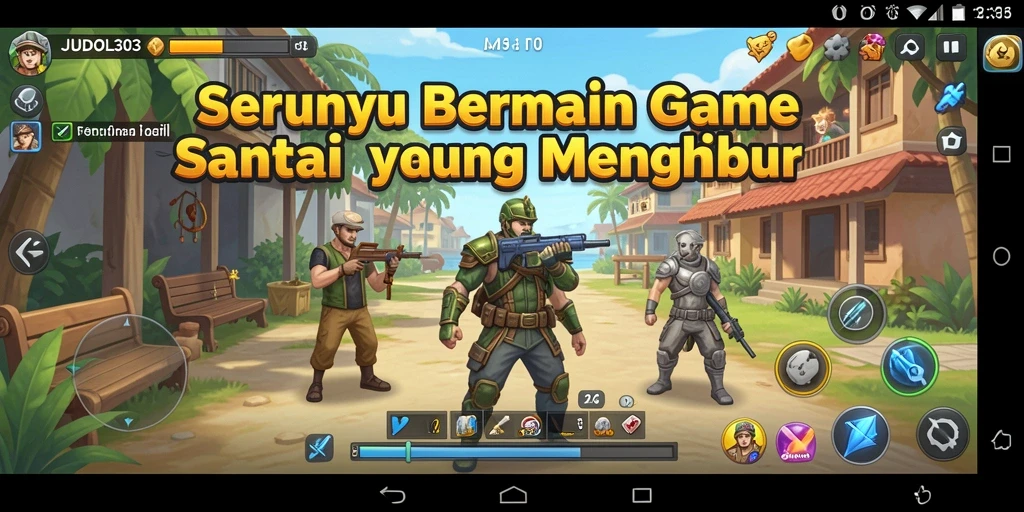 Tampilan menarik dari gameplay JUDOL303 dengan suasana Casual yang menghibur.