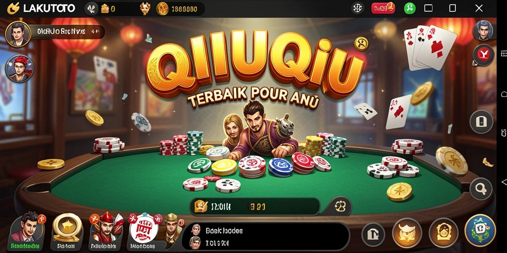 Tampilan gameplay QiuQiu di LAKUTOTO yang seru dan menegangkan.
