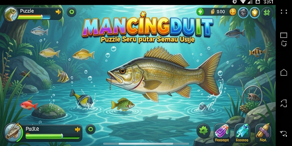 Tampilan gameplay MANCINGDUIT yang menantang dan menarik.