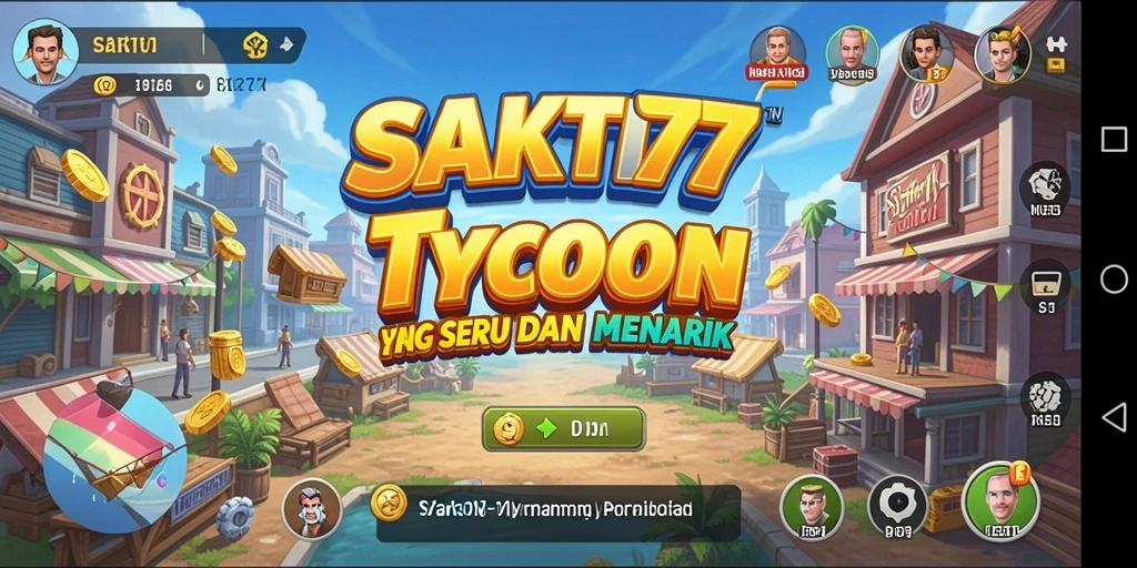 Screenshot gameplay SAKTI77 menampilkan elemen manajemen yang menarik.