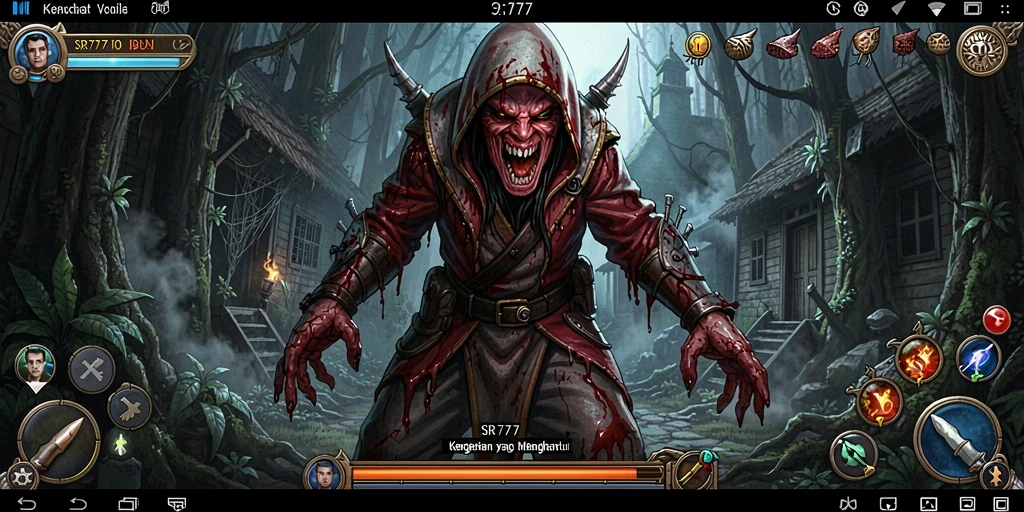 Tampilan gameplay SR777 yang mencekam dan menegangkan.